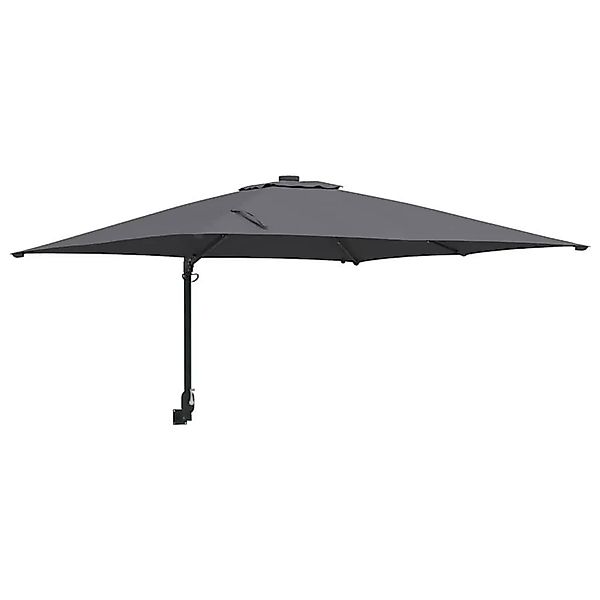 vidaXL Gartenparasol Anthrazit 248,5 x 247,5 x 160 cm Stoff 42003253 günstig online kaufen
