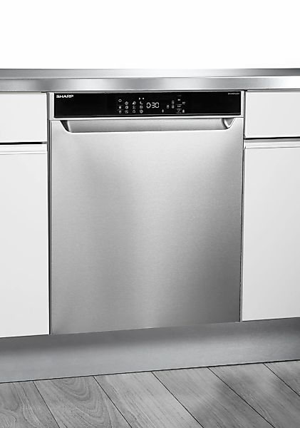 Sharp Unterbaugeschirrspüler "QW-NA3YU42AI-DE" 9,2 l 14 Maßgedecke günstig online kaufen
