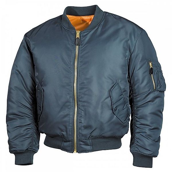 MFH Bomberjacke US Pilotenjacke MA1, Mod., alphablau - S Paspeltaschen mit günstig online kaufen