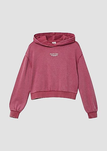 s.Oliver Sweatshirt Sweatshirt Kurzes Oversize-Sweatshirt mit Garment Dye u günstig online kaufen