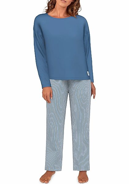 TOM TAILOR Pyjama "Positivism", (2 tlg.), mit entspanntem Fit für jede Nach günstig online kaufen