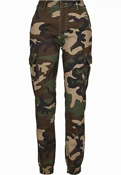 URBAN CLASSICS Cargohose Urban Classics Damen Ladies High Waist Camo Cargo günstig online kaufen