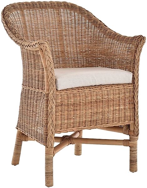 Krines Home Relaxsessel Rattansessel Esszimmersessel echtes günstig online kaufen