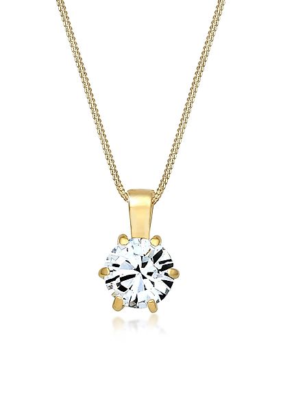 Elli Kette mit Anhänger Solitär Glas günstig online kaufen