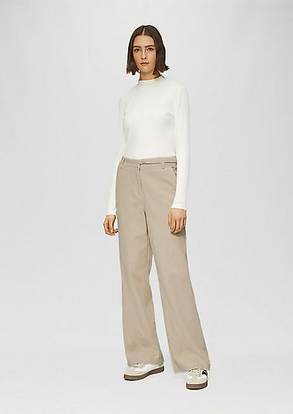 s.Oliver Stoffhose Wide-Leg-Hose aus Twill mit Gürtel günstig online kaufen