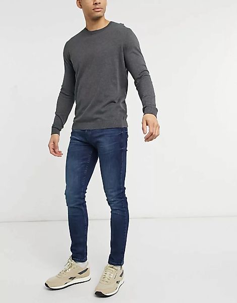 Tom Tailor – Culver – Jeans mit engem Schnitt in Dunkelblau günstig online kaufen