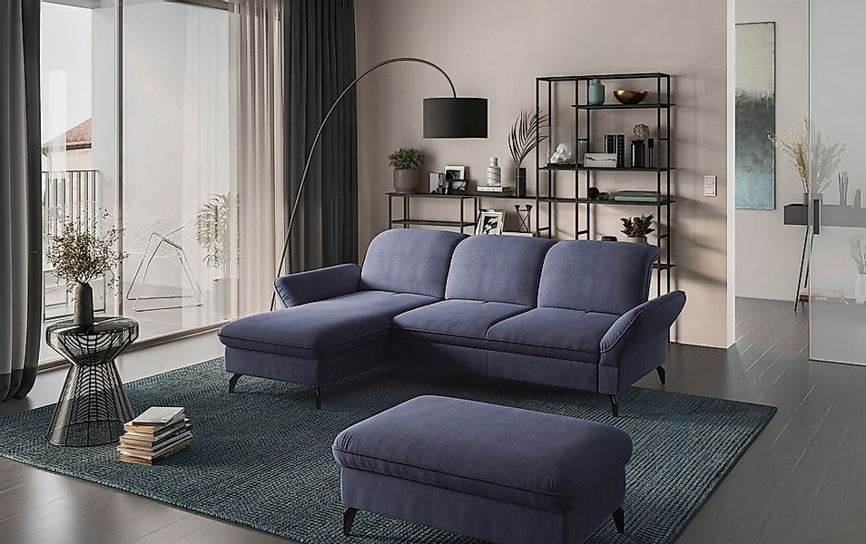 sit&more Ecksofa "Leandro L-Form", Wahlweise mit Bett-, Kopfteil - und Arml günstig online kaufen