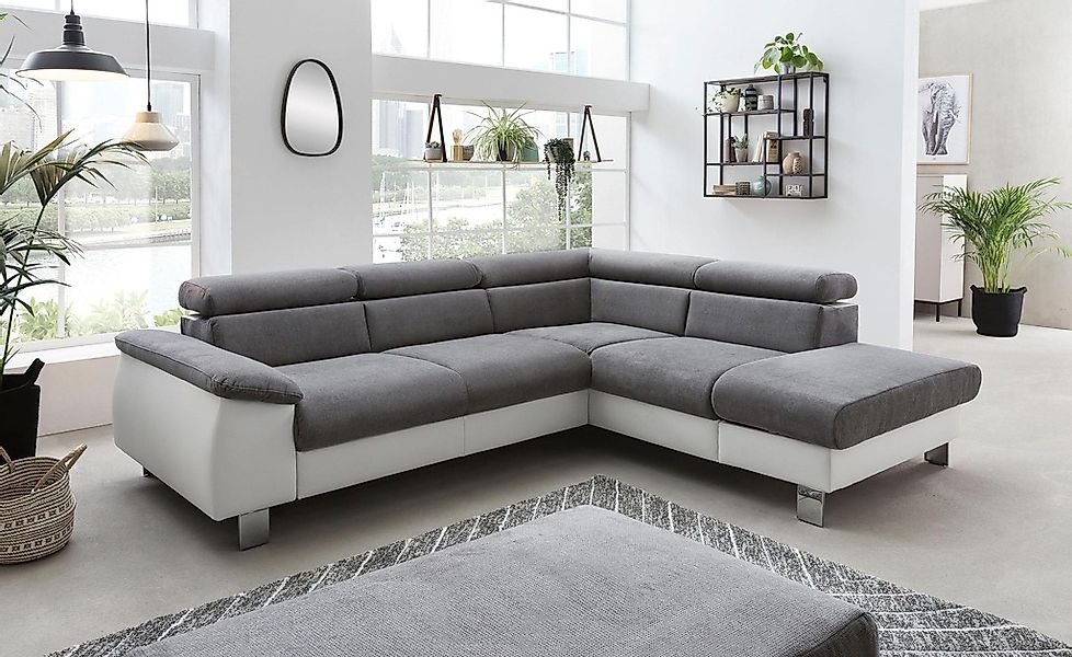 COTTA Polstergarnitur "Komaris L-Form", (Set), Set bestehend aus: Ecksofa m günstig online kaufen