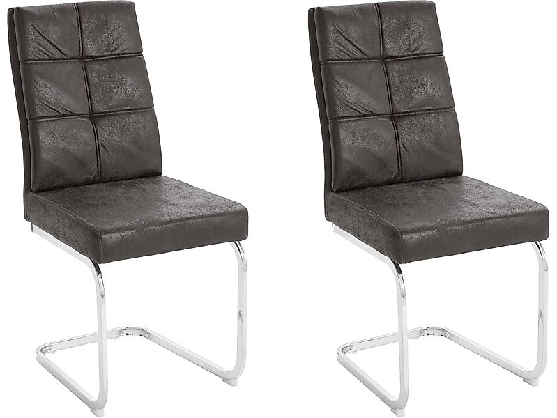 loft24 Freischwinger Lagona (2er-Set), Esszimmerstuhl Polsterstuhl günstig online kaufen