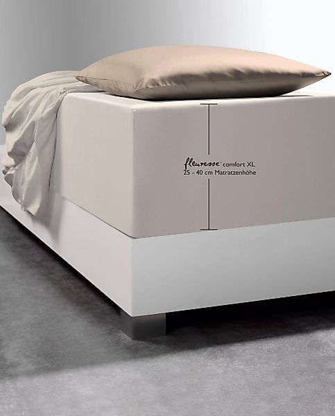 fleuresse Spannbettlaken "Comfort XL" Mako-Jersey, für Matratzen bis 40 cm günstig online kaufen