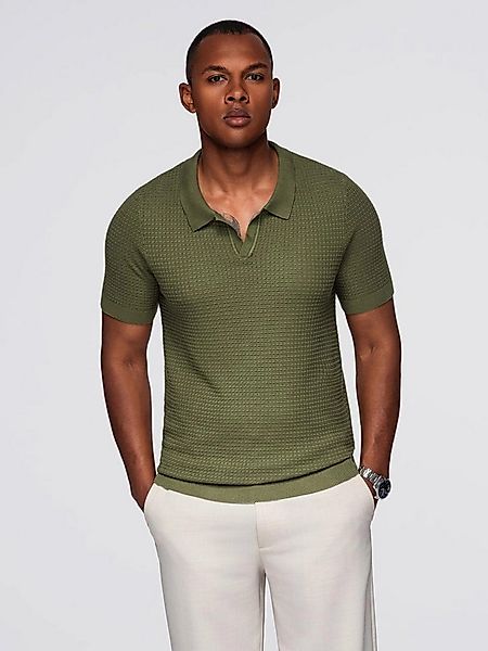 OMBRE Poloshirt Gestricktes Poloshirt für Herren ohne Knöpfe günstig online kaufen