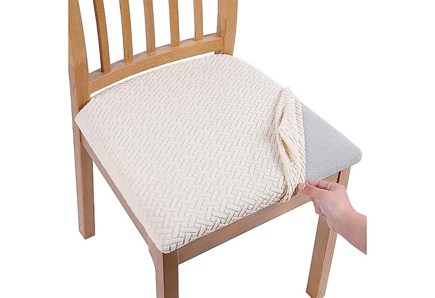 NUODWELL Stuhlbezug Stretch Bezug für Stühle Sitzbezüge für Esszimmerstühle günstig online kaufen