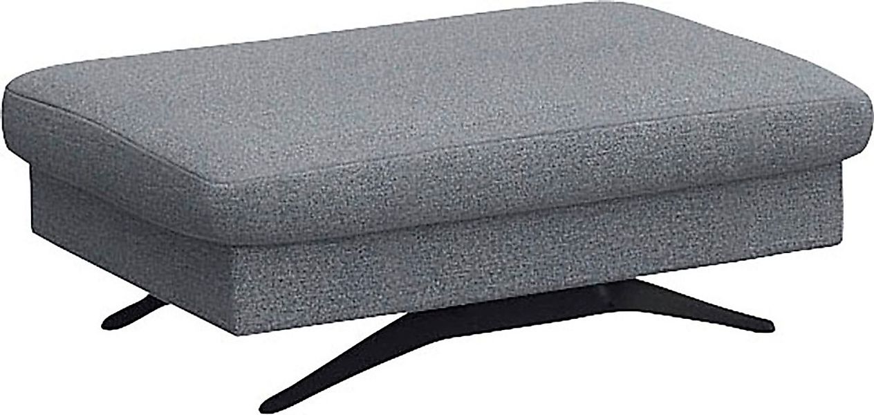 FLEXLUX Pouf "Glow Sitzhocker, Polsterhocker" Hocker mit Stauraum, Fuß schw günstig online kaufen