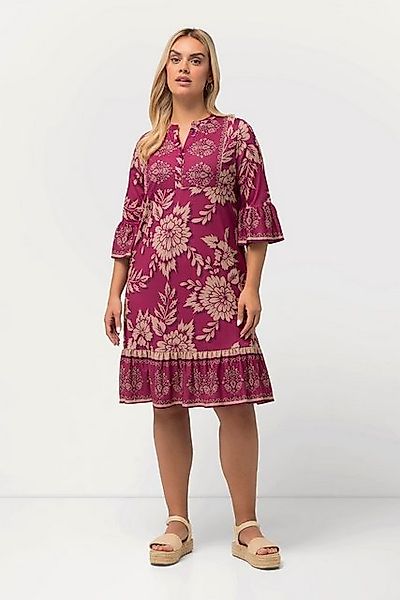Ulla Popken Midikleid Minikleid Blüten A-Linie günstig online kaufen