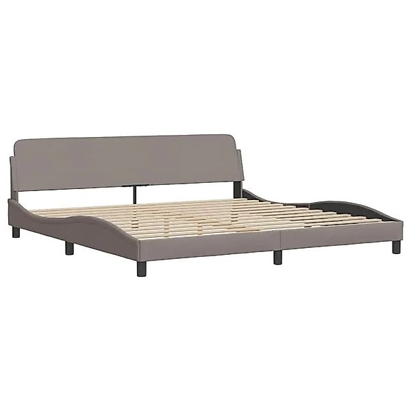 vidaXL Bettgestell Taupe 200x200 cm Stoff 373249 günstig online kaufen