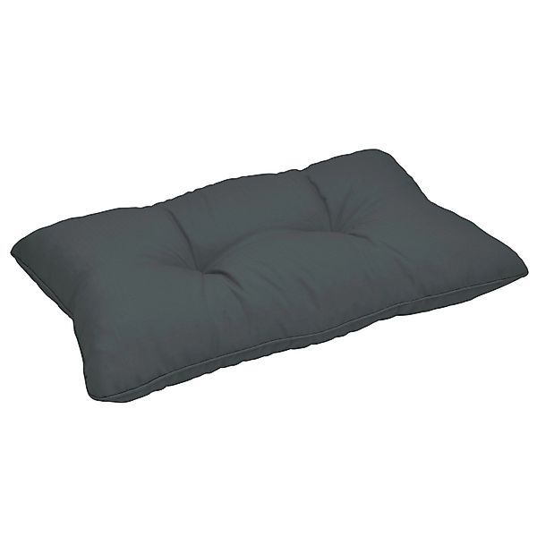 Beautissu Xluna Loungekissen Rücken 70x40x12cm Graphitgrau günstig online kaufen