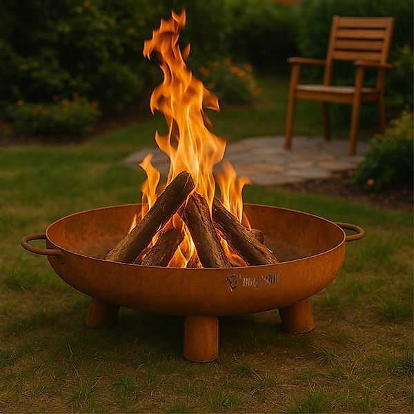 BBQ-Toro Feuerschale Ø 80 cm, Rostoptik, günstig online kaufen