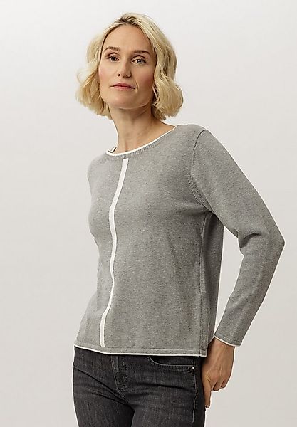 FRANK WALDER Strickpullover mit Farbakzent in Kontrast günstig online kaufen