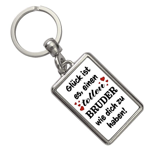 speecheese Schlüsselanhänger Toller Bruder Glück Schlüsselanhänger günstig online kaufen