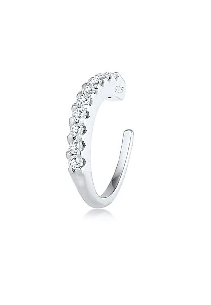 Elli Single-Ohrhaken Earcuff Zirkona Kristalle Trend günstig online kaufen