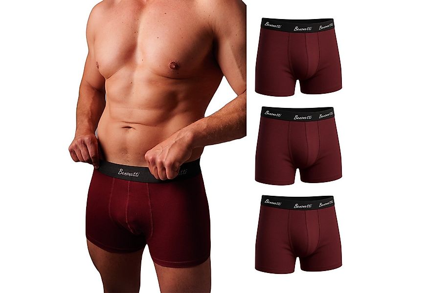 Benonetti Boxershorts weich, langlebig & atmungsaktiv, kein Aufrollen (3 Pa günstig online kaufen