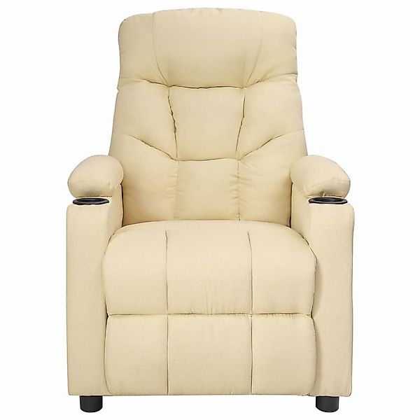 vidaXL Sessel Aufstehsessel Creme Stoff (1-St) günstig online kaufen