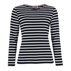 modAS Langarmshirt Damen Langarm-Shirt mit Streifen günstig online kaufen