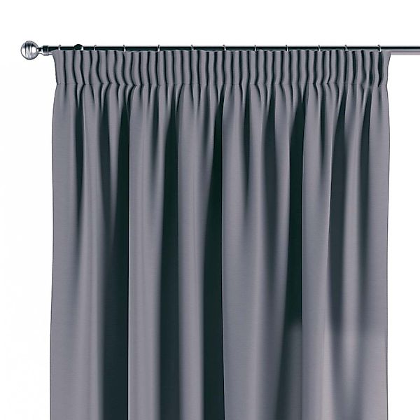 Vorhang mit Kräuselband, grau, Cotton Panama (702-46) günstig online kaufen