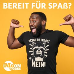 MoonWorks Print-Shirt Herren T-Shirt Bevor Du günstig online kaufen