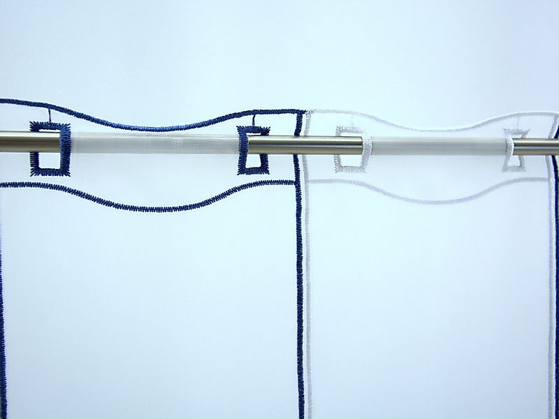 Clever-Kauf-24 Scheibengardine Scheibengardine Anker, Ösen, transparent günstig online kaufen