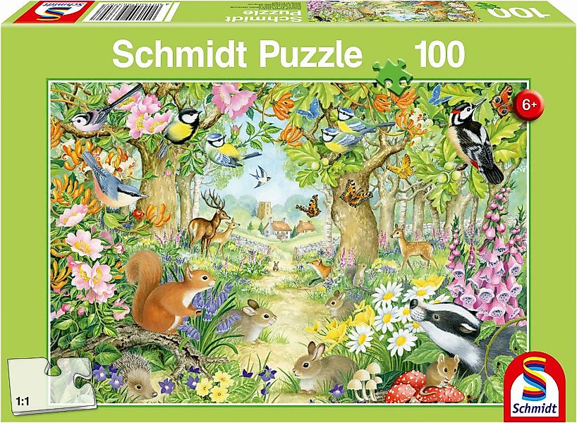 Schmidt Spiele Puzzle Tiere im Wald, günstig online kaufen