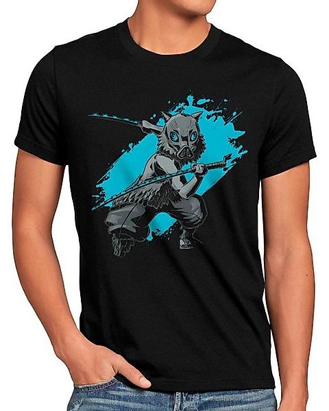 style3 T-Shirt Dark Inosuke demon slayer anime japan manga cosplay günstig online kaufen