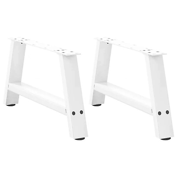 vidaXL Couchtischbeine A-Form 2 Stk Weiß 60x30-31 cm Stahl 4012821 günstig online kaufen