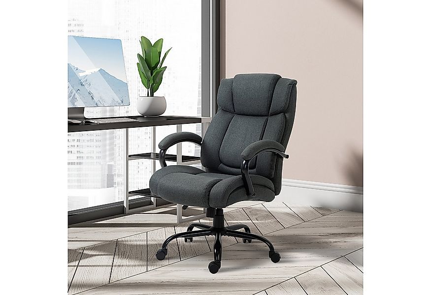 Vinsetto Bürostuhl Ergonomischer Chefsessel mit Armlehne (Höhenverstellbare günstig online kaufen