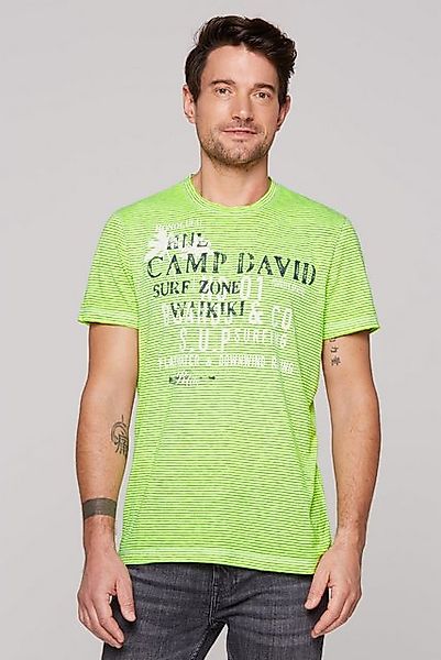 CAMP DAVID Rundhalsshirt mit Ausbrenner-Effekten günstig online kaufen