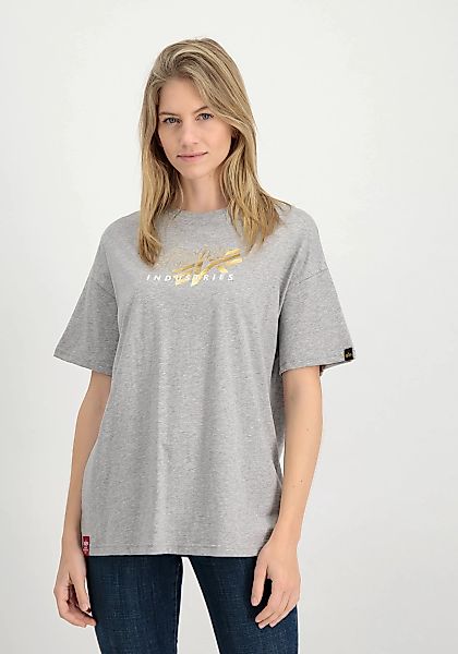 Alpha Industries T-Shirt "Alpha Industries Women - T-Shirts Gold Logo OS T günstig online kaufen