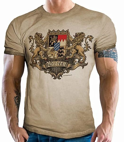 LOBO NEGRO® Trachtenshirt im washed vintage retro used Look: Königliches Wa günstig online kaufen