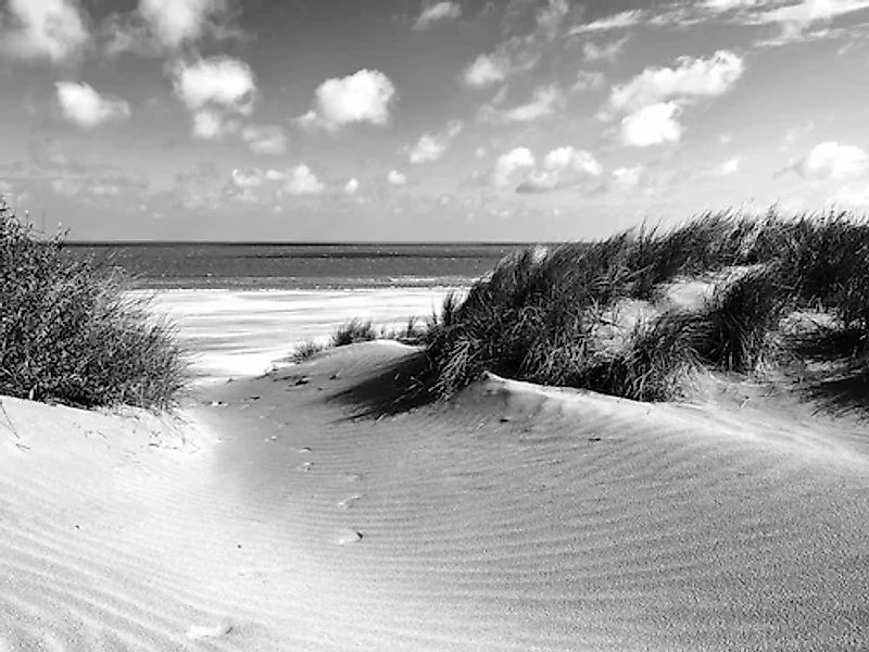 Papermoon Fototapete »Strand Schwarz & Weiß« günstig online kaufen