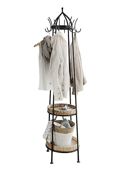 More2Home Garderobenständer HANG, Metall vintage schwarz, günstig online kaufen
