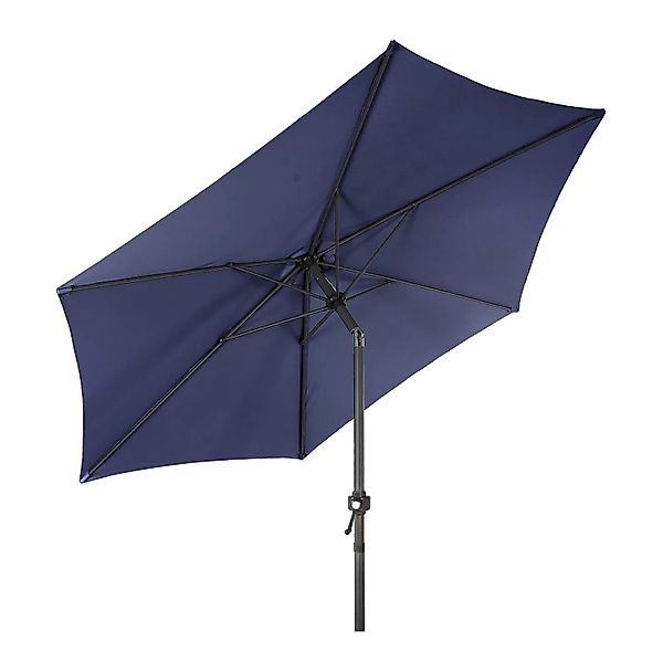 Lex XL Alu Sonnenschirm Ø 2,5 m Kurbelschirm Garten Balkon Terrasse Knickba günstig online kaufen