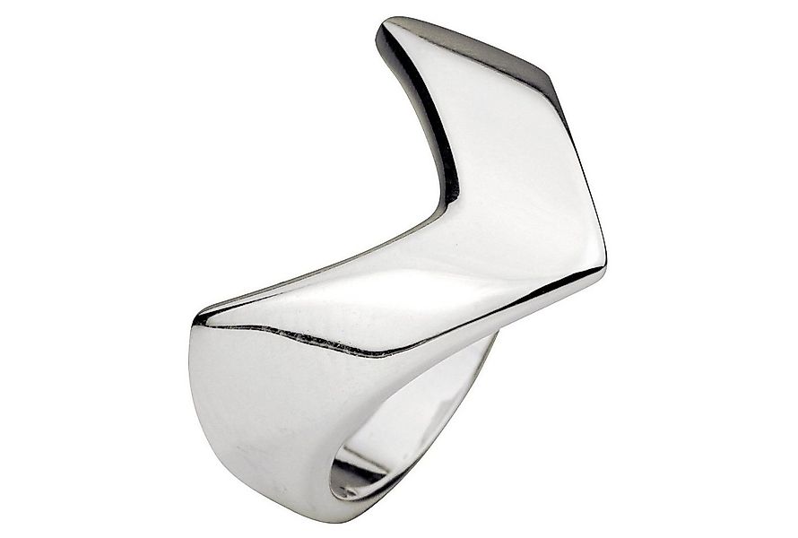 SILBERMOOS Silberring Bandring mit Spitze, 925 Sterling Silber günstig online kaufen