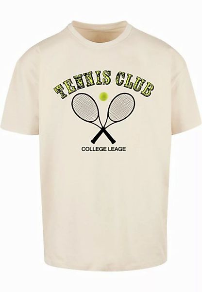 Merchcode T-Shirt Merchcode Herren Tennis Club Heavy Oversized Tee (1-tlg) günstig online kaufen