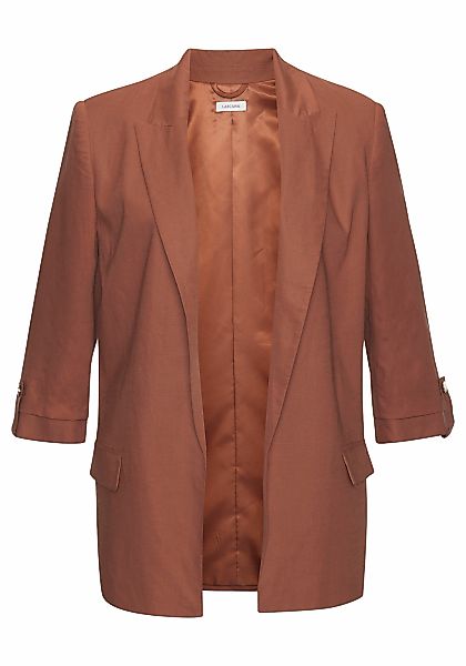 LASCANA Longblazer mit gerafften Ärmeln günstig online kaufen
