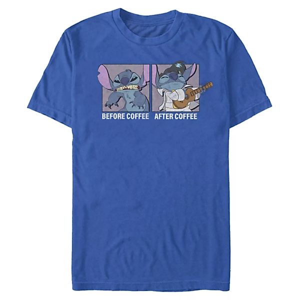 Disney - Lilo & Stitch - Stitch Coffee - Männer T-Shirt günstig online kaufen