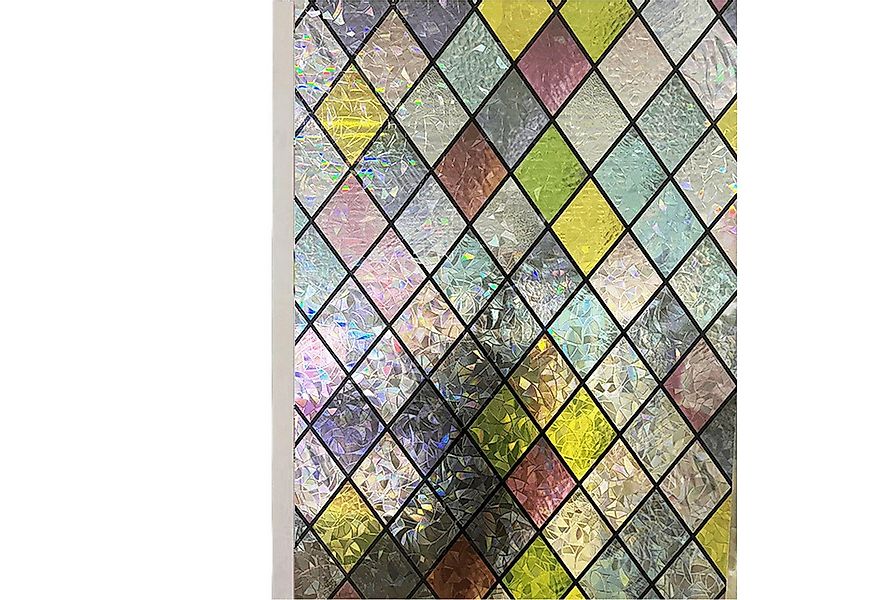 Refttenw Fensterfolie Bunt Blickdichte Fensterfolie Selbsthaftend Statisch günstig online kaufen