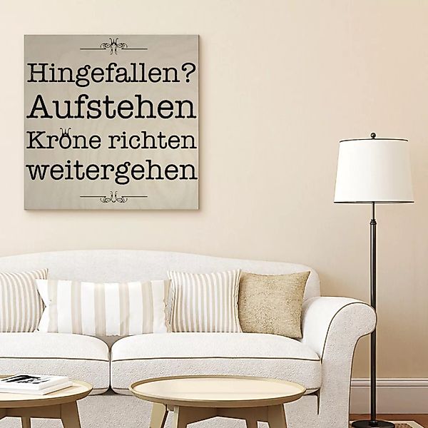 Artland Holzbild "Hinfallen & Aufstehen", Sprüche & Texte, (1 St.) günstig online kaufen