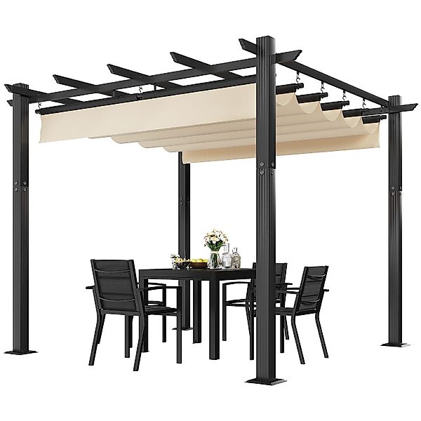 GUNJI Pavillon 3x3/3x4m Gartenpavillon Pergola, UV-geschütztes günstig online kaufen