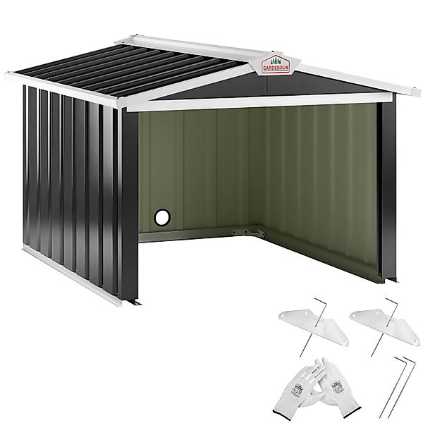 Gardebruk Mähroboter-Garage, Satteldach Metall 86x100x63cm 4x günstig online kaufen