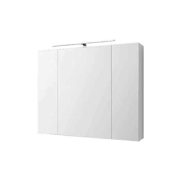 ML-Design Spiegelschrank Bad mit LED Beleuchtung 90x72x15 cm Weiß günstig online kaufen
