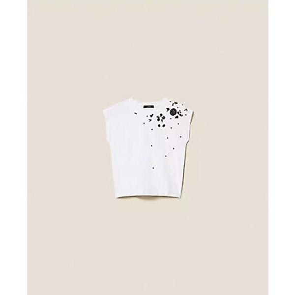 Twin Set  T-Shirt T-SHIRT CON RICAMO FLOREALE A MANO Art. 252AP2312 günstig online kaufen